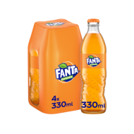 Fanta Orange Sticla 0.33 L, 4 buc/bax