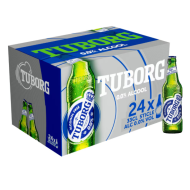 Tuborg fara alcool sticla 0.33 L, 24 buc/bax