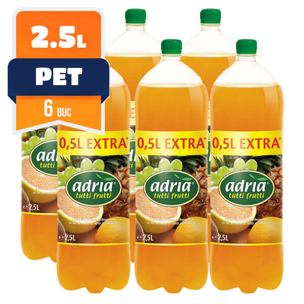 Adria Tutti Frutti PET 2.5 L, 6 buc/bax