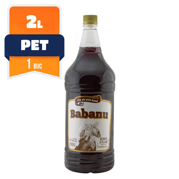Babanu PET Demidulce Rosu 2 L