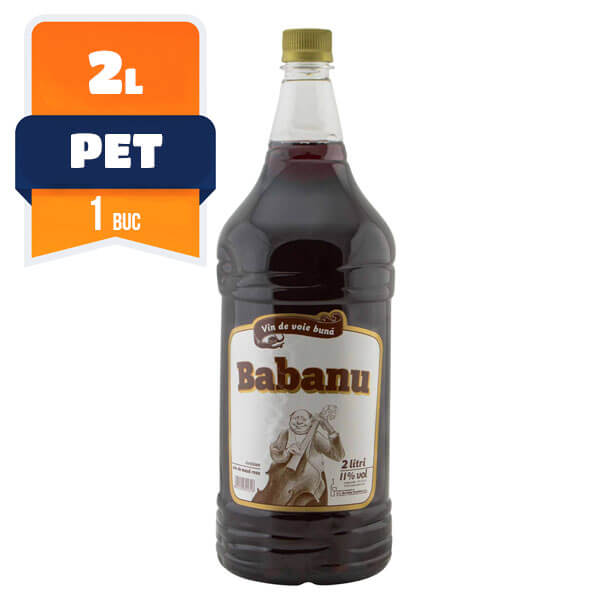 Vin Babanu Demisec Rosu 2 L