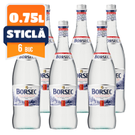 Borsec apa minerala naturala plata sticla 0.75 L 6 buc/bax