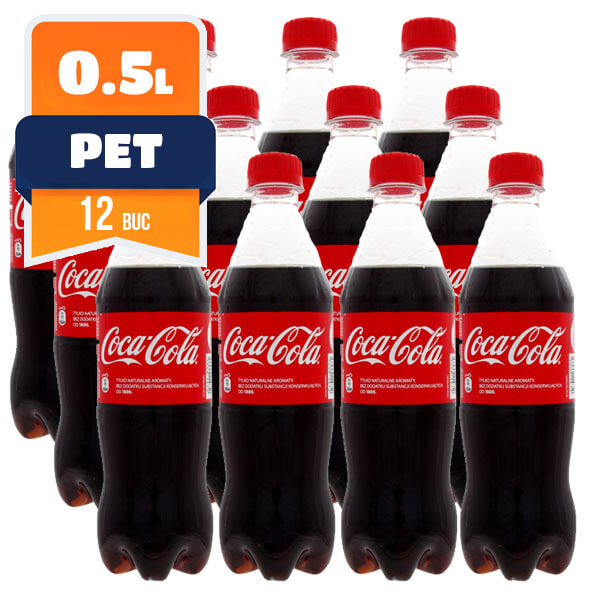 Coca Cola PET 0.5 L, 12 buc/bax