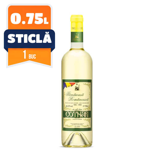 Cotnari Tamaioasa Romaneasca Alb Dulce 0.75 L