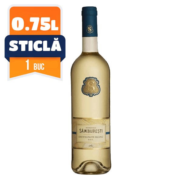 Domeniile Samburesti Sauvignon Blanc Sec Alb  0.75 L