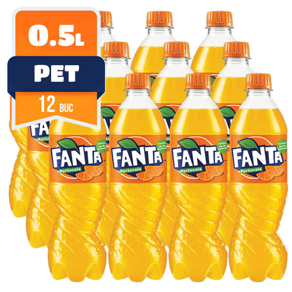 Fanta Orange Pet 0.5 L, 12 buc/bax