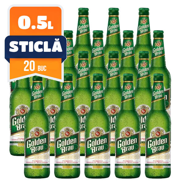 Golden Brau sticla 0.5 L, 20 buc/bax