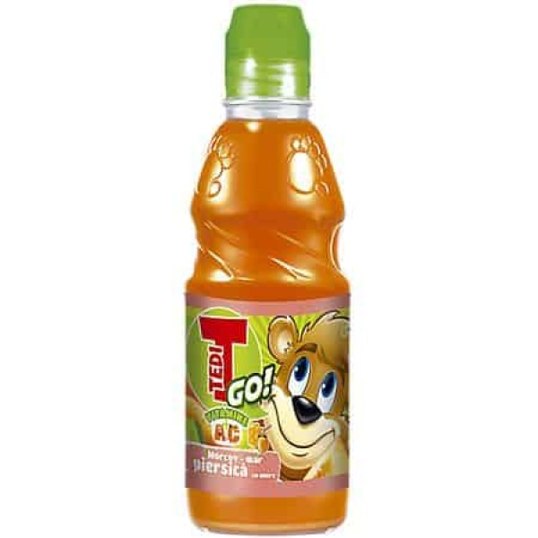 Tedi Go morcov-piersica-mar Sticla 0.3 L, 12 buc/bax