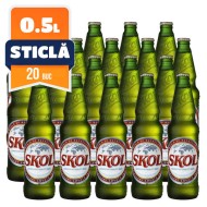 Skol Sticla 0.5 L, 20 buc/naveta