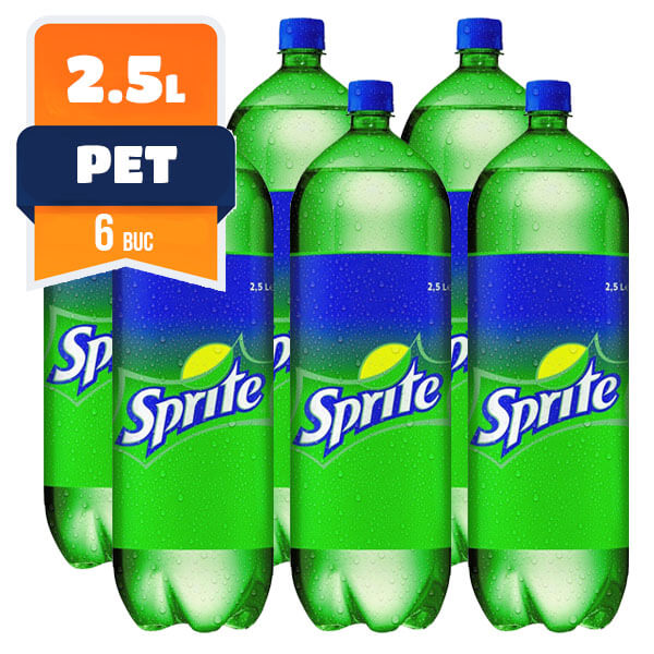 Sprite Pet 2.5 L , 6 buc/bax