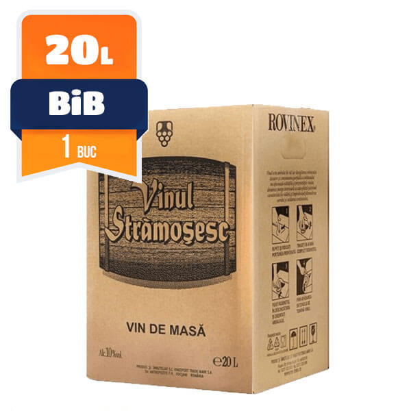 Stramosesc Bag in Box Demidulce Rosu 20 L