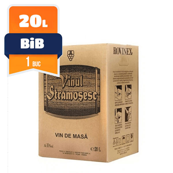 Stramosesc Bag in Box Demisec Alb 20 L