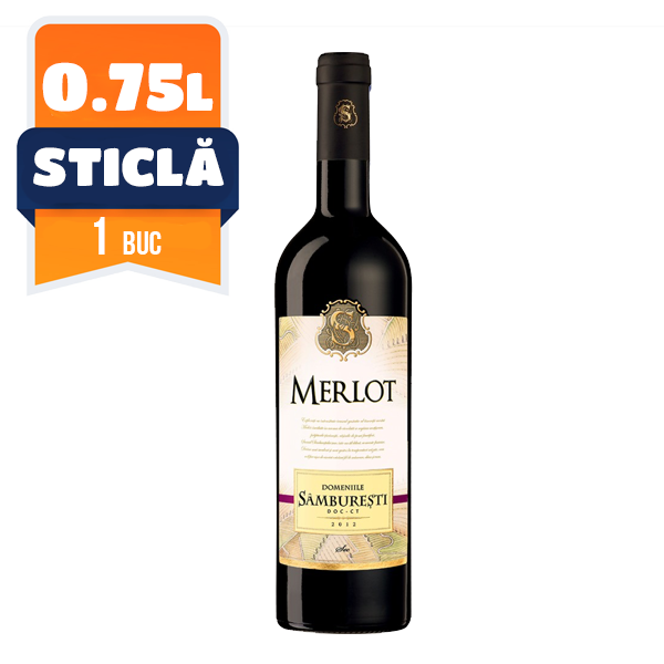 Domeniile Samburesti Merlot Sec 0.75 L