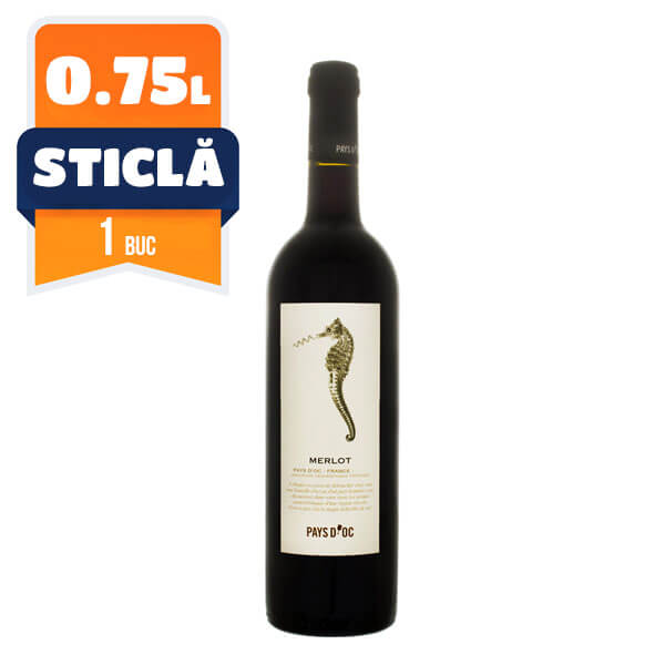 Pays D'OC Merlot Rosu Sec 0.75 L