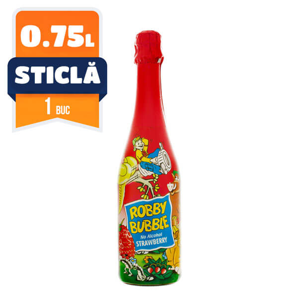 Robby Bubble Capsuni 0.75 L