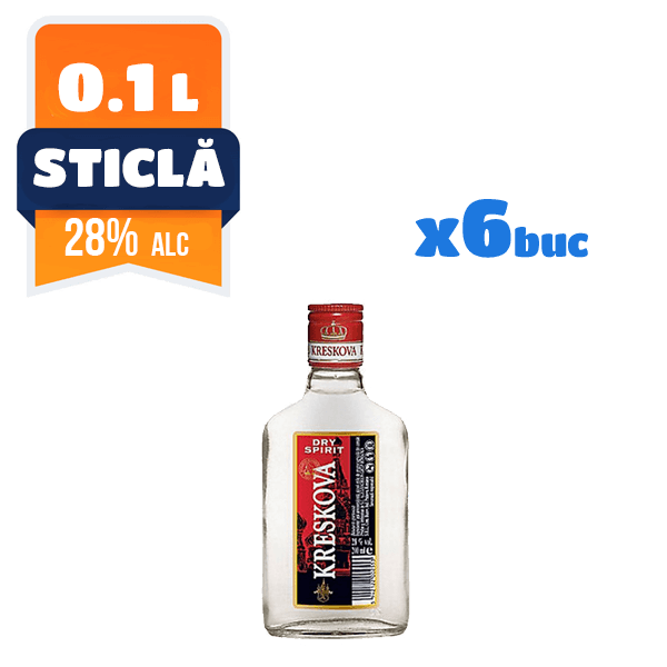 Vodka Kreskova 28% 0.1 L 6 buc/bax