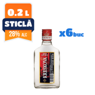 Vodka Kreskova 28% 0.2 L 6 buc/bax