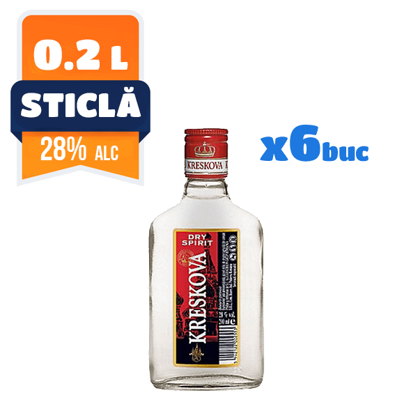 Vodka Kreskova 28% 0.2 L 6 buc/bax