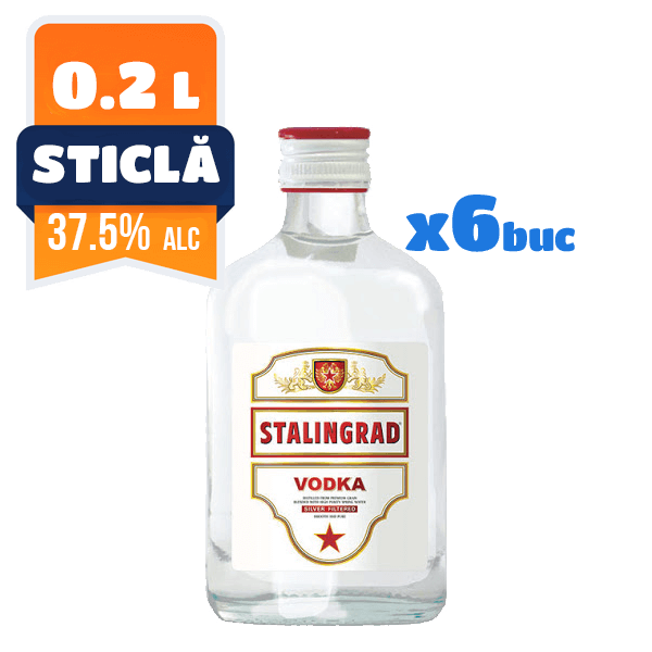 Vodka Stalingrad 37.5% 0.2 L 6 buc/bax