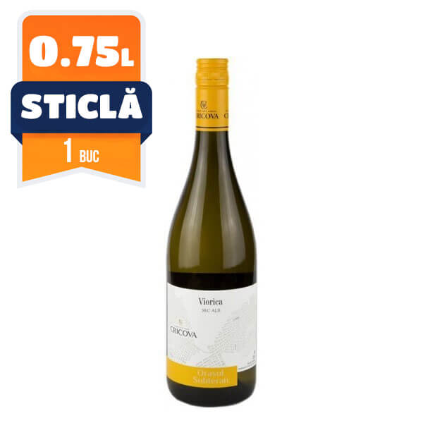 Cricova Orasul Subteran Viorica Alb Sec 0.75L