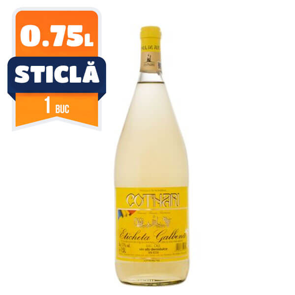 Cotnari 'Eticheta Galbena' Alb Demisec 0.75 L