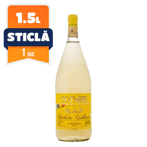 Cotnari 'Eticheta Galbena' Alb Demisec 1.5 L