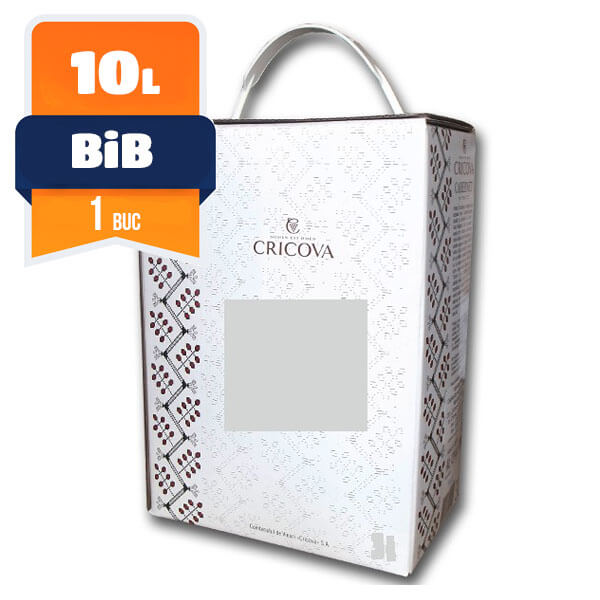 Cricova Chardonnay Bag in Box Demisec Alb 10L