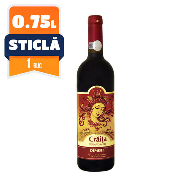 Jidvei Craita Rosu Demidulce 0.75 L