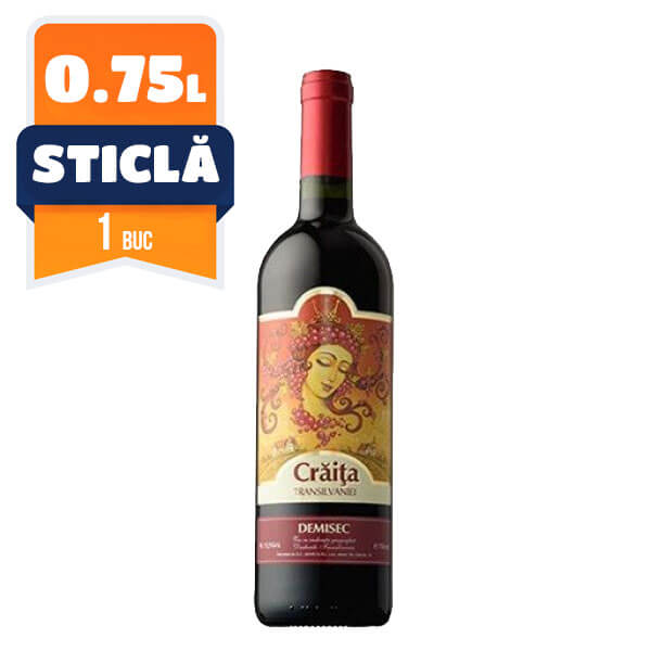 Jidvei Craita Rosu Demisec 0.75 L