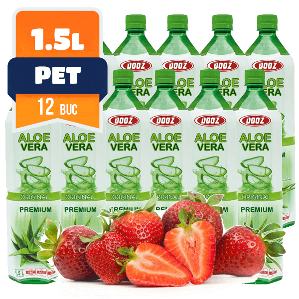 Aloe VERA Babu PET CAPSUNI 1.5L 12 buc/bax