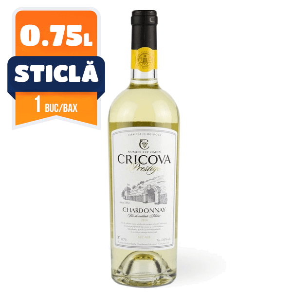 CRICOVA PRESTIGE CHARDONNAY ALB SEC 0.75L