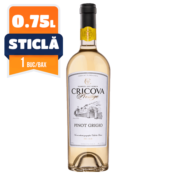 CRICOVA PRESTIGE PINOT GRIGIO ALB SEC 0.75L