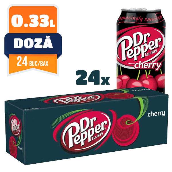 DOZA DR. PEPPER CHERRY 0.33 L 24 Buc/Bax
