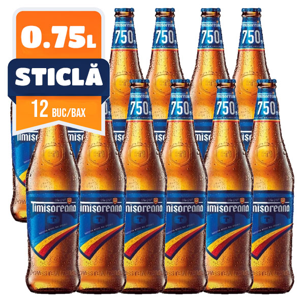 Timisoreana 0.75 L NRG, 12 buc/bax