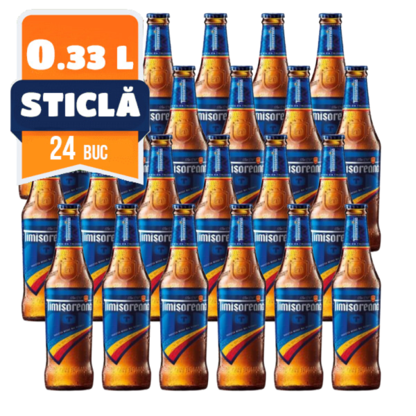Timisoreana 0.33 L NRG, 24 buc/bax
