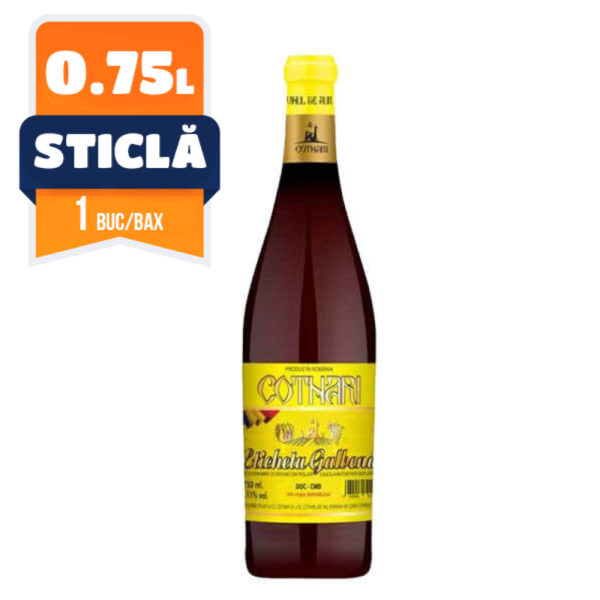 Cotnari 'Eticheta Galbena' Rosu Demisec 0.75 L