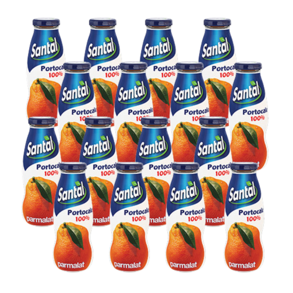 Santal Nectar Portocale 100%  0.2 L 12 buc